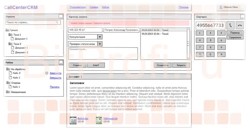 CRM-система для контакт-центров от БитПрофи